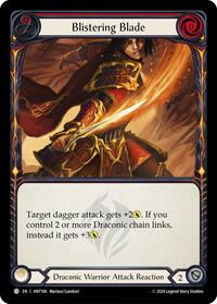 Blistering Blade (Red) Rainbow Foil
