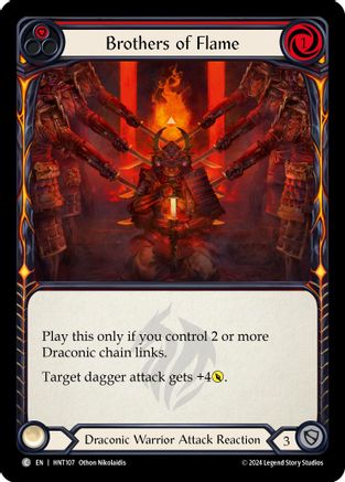 Brothers of Flame (Red) (HNT107) Rainbow Foil