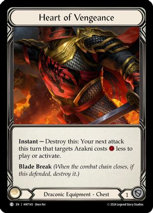 Heart of Vengeance (HNT145) Cold Foil