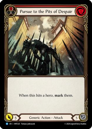 Pursue to the Pits of Despair (Red) (HNT225) Rainbow Foil
