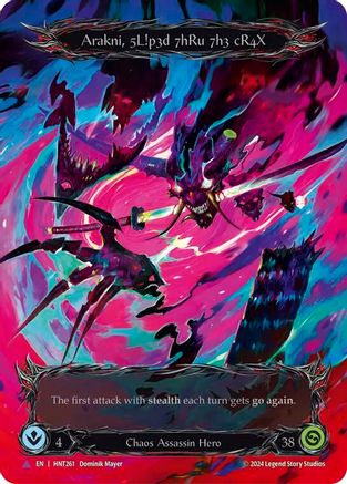 Arakni, 5L!p3d 7hRu 73h cR4X (Marvel) (HNT261) Cold Foil