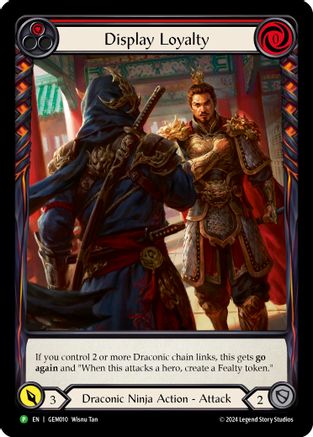 Display Loyalty (Red) (GEM010) - GEM Pack 1 Rainbow Foil