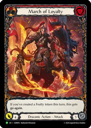 March of Loyalty (Red) (GEM016) - GEM Pack 1 Rainbow Foil