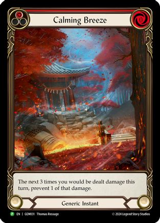 Calming Breeze (Red) (GEM031) - GEM Pack 1 Rainbow Foil