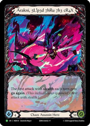 Arakni, 5L!p3d 7hRu 73h cR4X - HER131 (HER131) - Flesh and Blood: Promo Cards Rainbow Foil