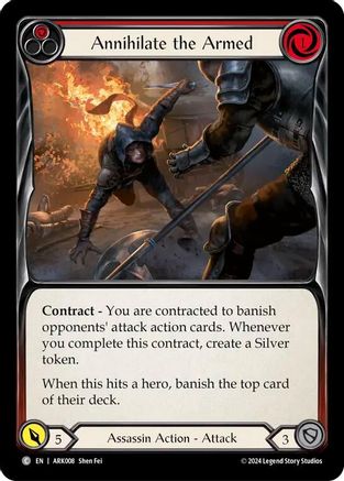 Annihilate the Armed (Red) (ARK008) - Blitz Deck: The Hunted - Arakni