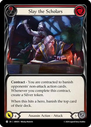 Slay the Scholars (Red) (ARK013) - Blitz Deck: The Hunted - Arakni