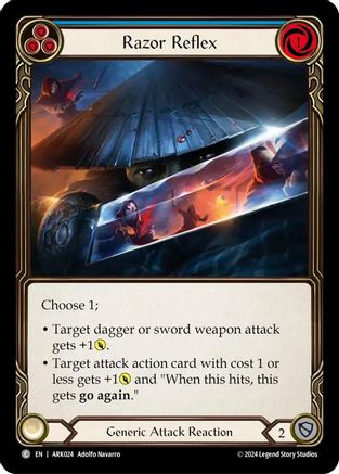 Razor Reflex (Blue) (ARK024) - Blitz Deck: The Hunted - Arakni