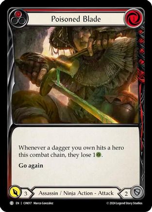 Poisoned Blade (Red) (CIN017) - Blitz Deck: The Hunted - Cindra