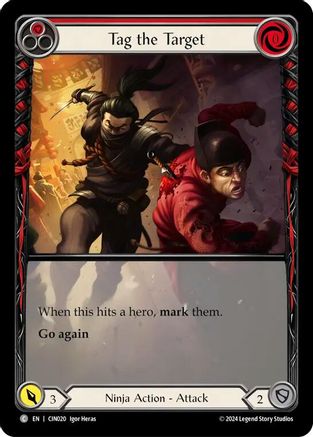 Tag the Target (Red) (Extended Art) (CIN020) - Blitz Deck: The Hunted - Cindra