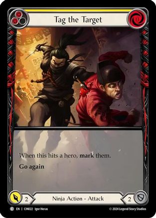 Tag the Target (Yellow) (Extended Art) (CIN022) - Blitz Deck: The Hunted - Cindra