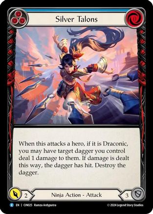 Silver Talons (Blue) (CIN025) - Blitz Deck: The Hunted - Cindra