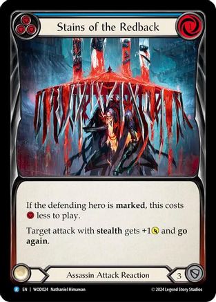 Stains of the Redback (Blue) (WOD024) - Blitz Deck: The Hunted - Arakni, Web of Deceit