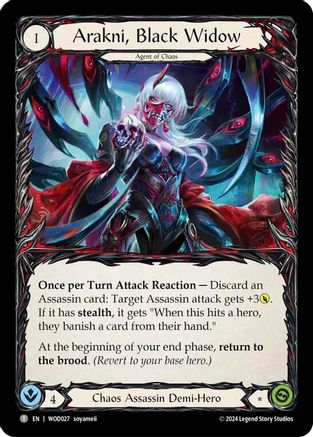Arakni, Black Widow // Arakni, Funnel Web (WOD027//WOD028) - Blitz Deck: The Hunted - Arakni, Web of Deceit