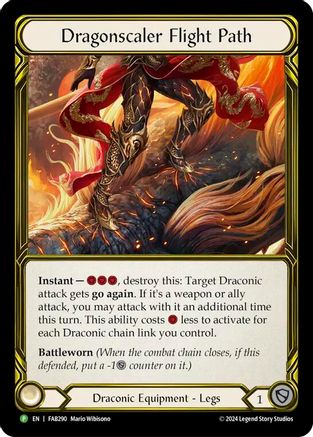 Dragonscaler Flight Path - FAB290 (FAB290) - Flesh and Blood: Promo Cards Cold Foil