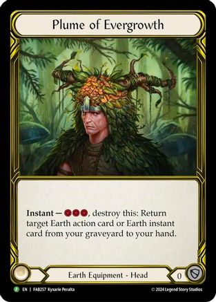 Plume of Evergrowth (Golden) - FAB257 (FAB257) - Flesh and Blood: Promo Cards Cold Foil