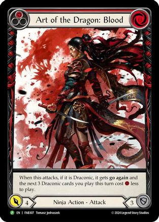 Art of the Dragon: Blood - FAB307 (FAB307) - Flesh and Blood: Promo Cards Cold Foil