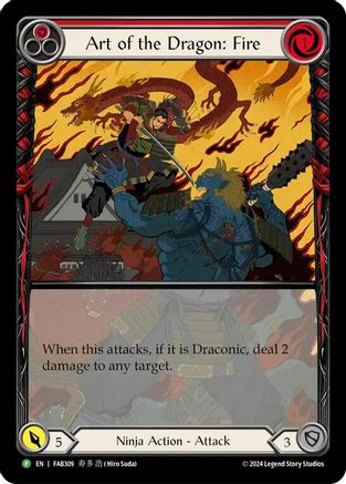 Art of the Dragon: Fire - FAB309 (FAB309) - Flesh and Blood: Promo Cards Rainbow Foil