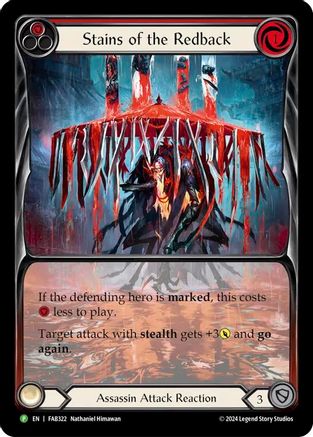 Stains of the Redback (Red) - FAB322 (FAB322) - Flesh and Blood: Promo Cards Rainbow Foil