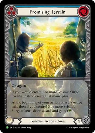 Promising Terrain - LGS390 (LGS390) - Flesh and Blood: Promo Cards Rainbow Foil