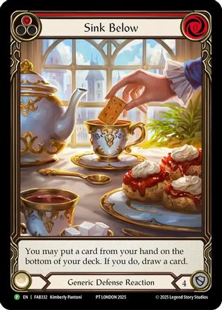 Sink Below (Red) - FAB332 (FAB332) - Flesh and Blood: Promo Cards Rainbow Foil