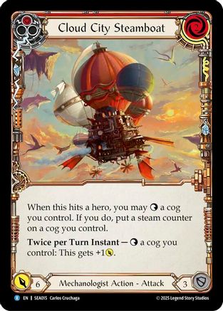 Cloud City Steamboat (Red) (SEA015) - High Seas