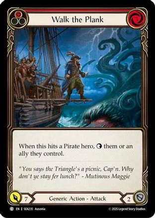 Walk the Plank (Red) (SEA235) - High Seas Rainbow Foil