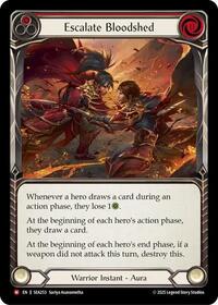 Escalate Bloodshed Rainbow Foil