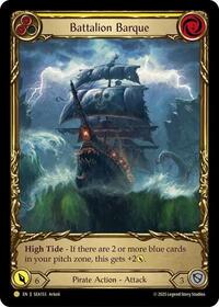 Battalion Barque (Yellow) (Treasure) Cold Foil