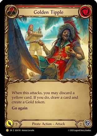 Golden Tipple (Red) (Treasure) (SEA159) - High Seas Cold Foil