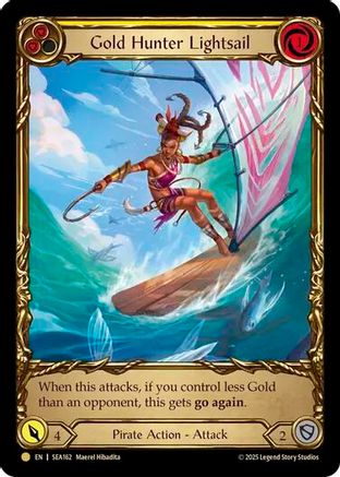 Gold Hunter Lightsail (Treasure) (SEA162) - High Seas Cold Foil
