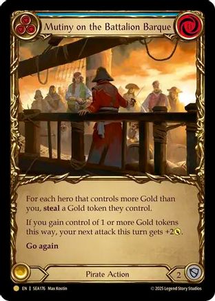 Mutiny on the Battalion Barque (Treasure) (SEA176) - High Seas Cold Foil