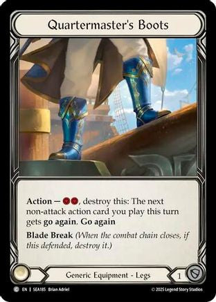 Quartermaster's Boots (Treasure) (SEA185) - High Seas Cold Foil