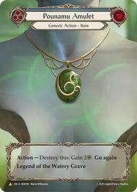 Pounamu Amulet (Treasure) Cold Foil