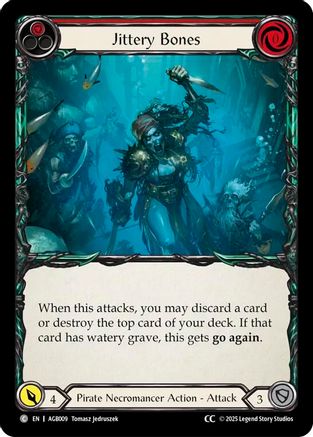 Jittery Bones (Red) (CC Tag) (AGB009) - Armory Deck: Gravy Bones