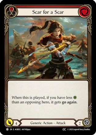 Scar for a Scar (Red) (CC Tag) (AGB012) - Armory Deck: Gravy Bones