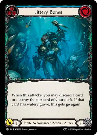 Jittery Bones (Blue) (CC Tag) (AGB022) - Armory Deck: Gravy Bones