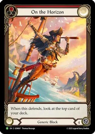 On the Horizon (Red) (GEM067) - GEM Pack 2 Rainbow Foil