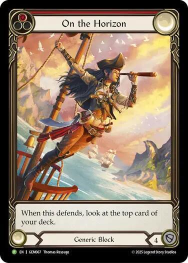 On the Horizon (Red) Rainbow Foil