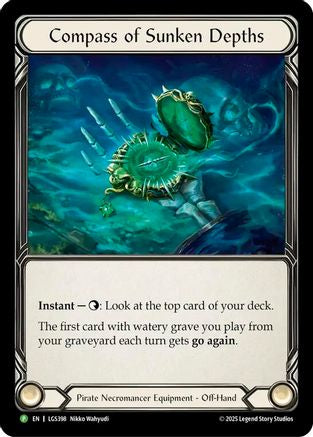 Compass of Sunken Depths (LGS398) (LGS398) - Flesh and Blood: Promo Cards Rainbow Foil