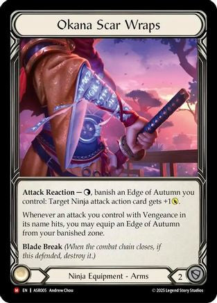 Okana Scar Wraps (ASR005) - Armory Deck: Ira Rainbow Foil
