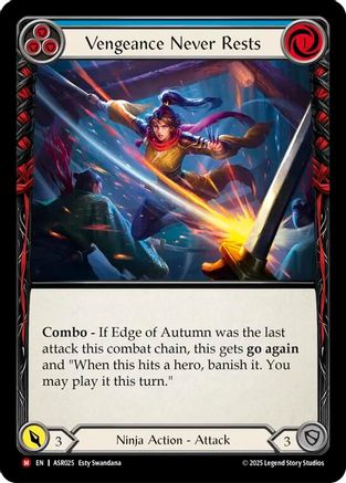Vengeance Never Rests (ASR025) - Armory Deck: Ira