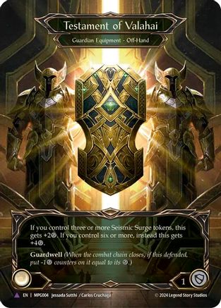 Testament of Valahai (Marvel) (MPG004) - Mastery Pack Guardian Cold Foil