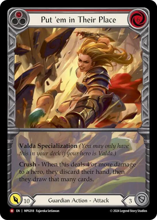 Put 'Em In Their Place (Extended Art) Rainbow Foil