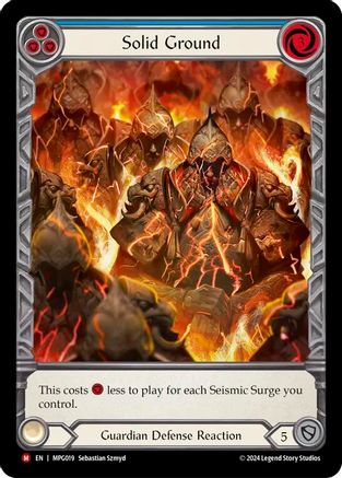 Solid Ground (Extended Art) (MPG019) - Mastery Pack Guardian Rainbow Foil