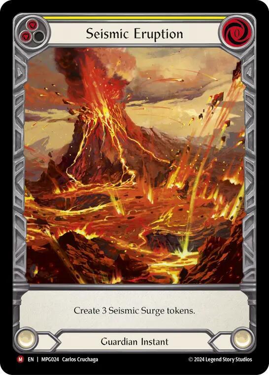 Seismic Eruption (Extended Art) Rainbow Foil