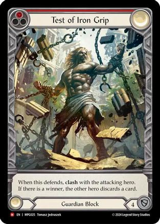 Test of Iron Grip (Extended Art) (MPG025) - Mastery Pack Guardian Rainbow Foil