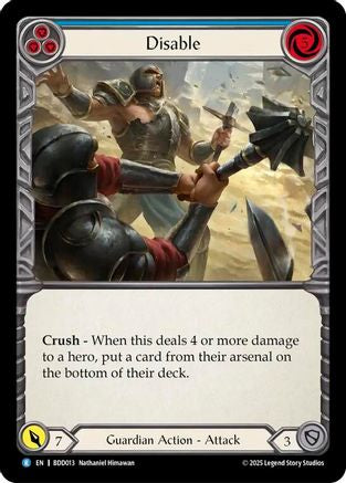 Disable (Blue) (BDD013) - Welcome Deck Bravo