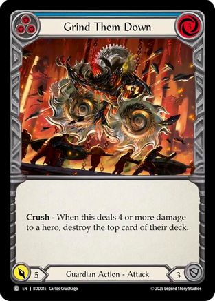 Grind Them Down (Blue) (BDD015) - Welcome Deck Bravo