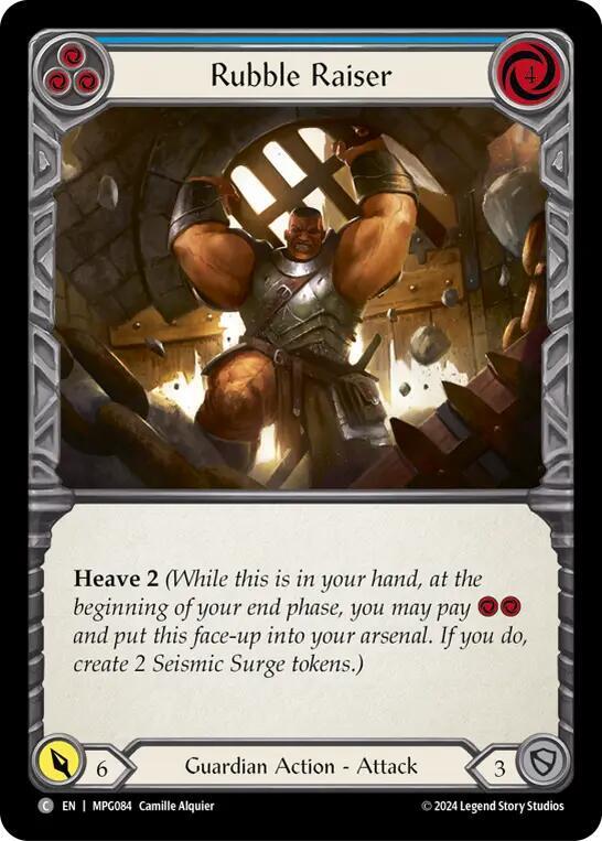 Rubble Raiser (Blue) Rainbow Foil